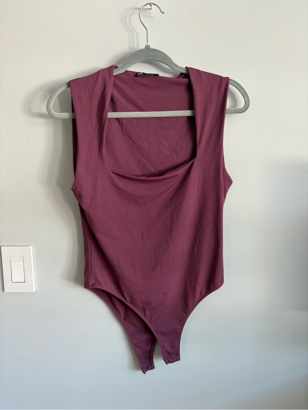 Sleeveless One-Piece Bodysuit in Mauve